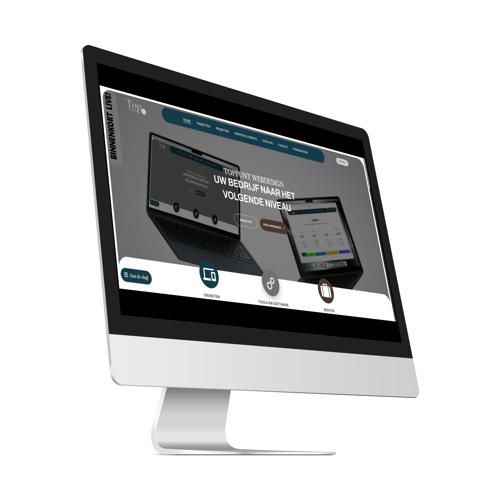desktop oude versie toppuntwebdesign rechts