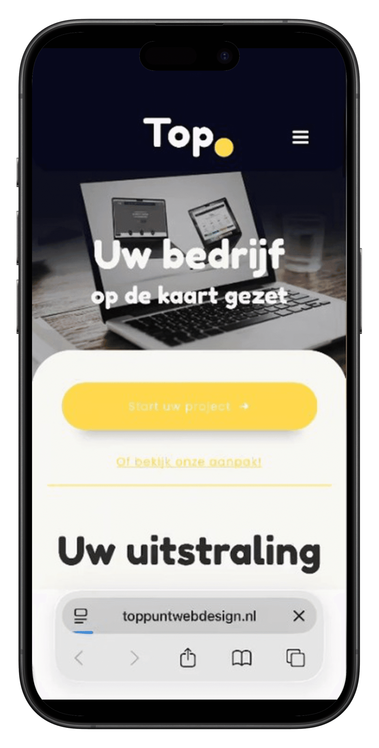 mobiel home toppuntwebdesign