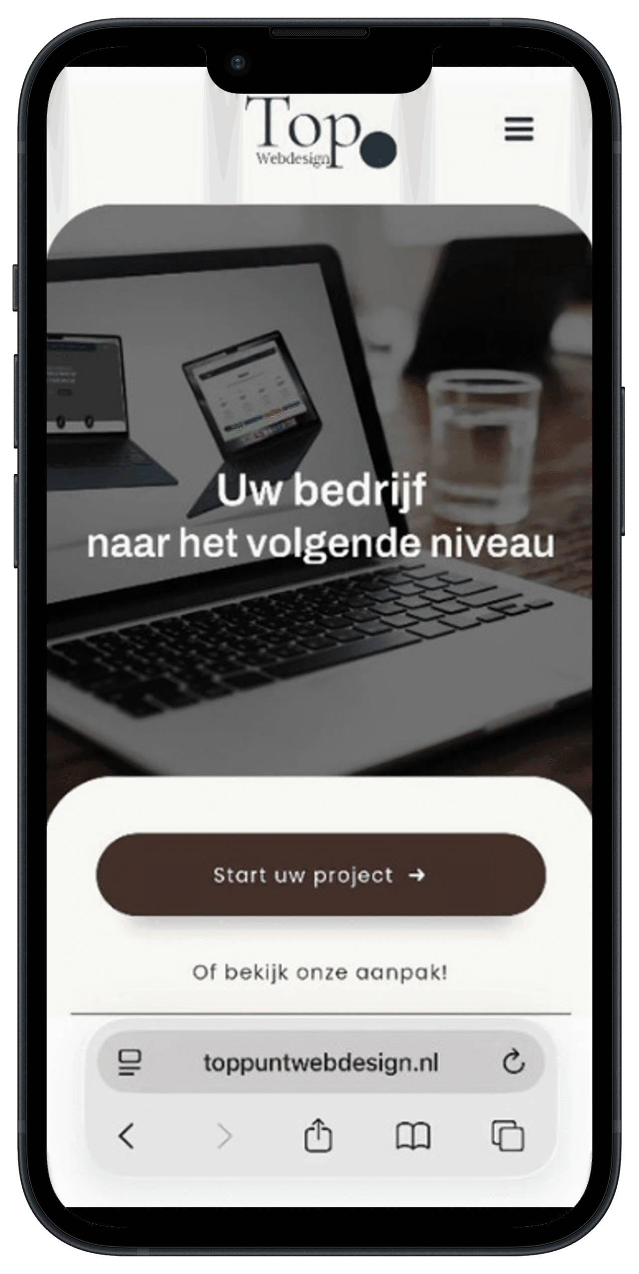 mobiel oude versie toppuntwebdesign