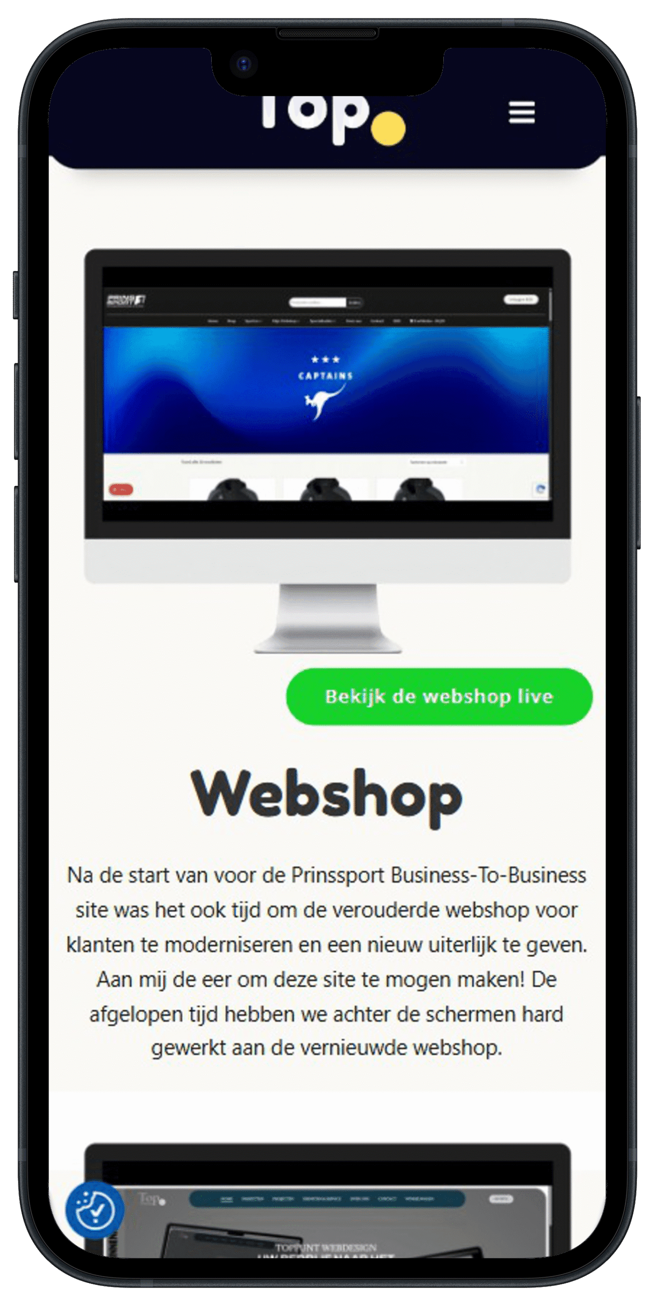 mobiel projecten toppuntwebdesign